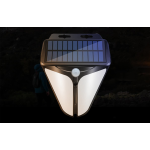 lampa solara de perete superfire ff11-f, 6w led, 280lm, 3 moduri, 1500mah, incarcare solara si senzor de miscare