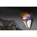 lampa solara de perete superfire ff11-f, 6w led, 280lm, 3 moduri, 1500mah, incarcare solara si senzor de miscare