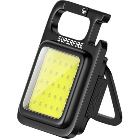 lanterna de buzunar tip breloc superfire mx16, 600lm, 500mah, usb c
