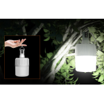 lampa led cu panou solar superfire t26-s, pentru camping, 500 lm, incarcare usb, 3 moduri