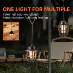 lampa led superfire t57, 320lm, acumulator 2000mah, incarcare usb-c, lumina rosie, 7 moduri de iluminare