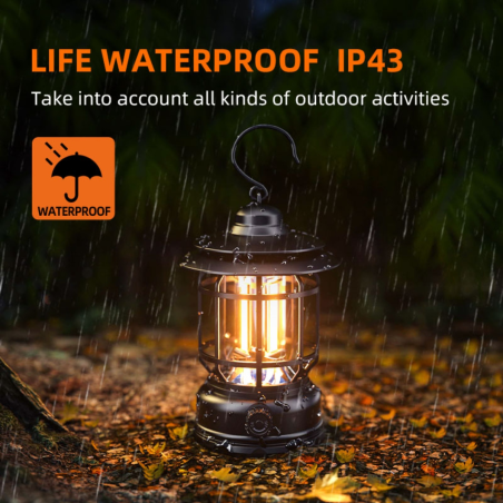 lampa led superfire t51, 195lm, acumulator 2300mah, incarcare usb-c