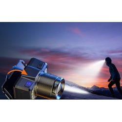 lanterna led pentru cap superfire hl25, 700lm, 210m, 1200mah, lumina rosie, control miscare