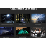 lanterna led superfire d18, 2000lm, 226m, 5200mah, incarcare usb-c, 36w