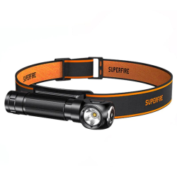 lanterna multifunctionala led superfire th04, usb, 600lm, 120m, incarcare usb-c, suport cap, prindere magnetica