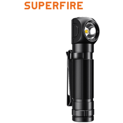 lanterna multifunctionala led superfire th04, usb, 600lm, 120m, incarcare usb-c, suport cap, prindere magnetica