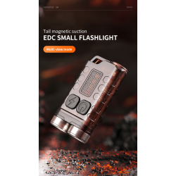 lanterna de buzunar tip breloc superfire em01, 800lm, 500mah, usb c, lumina de urgenta