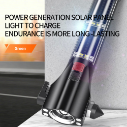 lanterna solara led superfire d30, usb-c, 310lm, 120m, 200mah, sonerie, lumina de urgenta