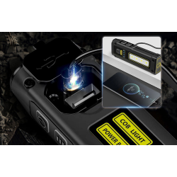 lanterna multifunctionala led superfire ef01, 300lm, usb-c, 1000mah, 10w, lumina de urgenta