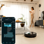 robot de aspirare conga eternal max ultimate, 4 in 1, 3000 pa, laser, autonomie 110 minute, rezervor lichide si praf, functie mo