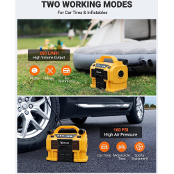 compresor portabil cu acumulator astroai 3plye, 12v dc, 160psi, digital, structura metalica, adaptoare incluse