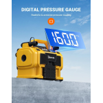 compresor portabil cu acumulator astroai 3plye, 12v dc, 160psi, digital, structura metalica, adaptoare incluse