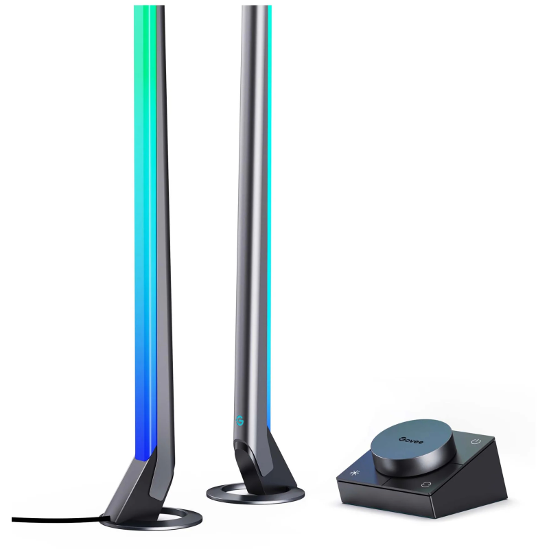 set 2 buc lampa led govee h6047 rgbic wi-fi gaming light bars with smart controller, wifi