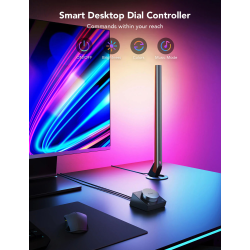 set 2 buc lampa led govee h6047 rgbic wi-fi gaming light bars with smart controller, wifi