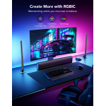 set 2 buc lampa led govee h6047 rgbic wi-fi gaming light bars with smart controller, wifi