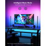 set 2 buc lampa led govee h6047 rgbic wi-fi gaming light bars with smart controller, wifi