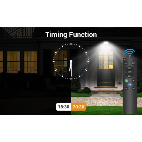 proiector led ustellar ut88210 30w, panou solar, ip65, 4500mah, telecomanda