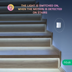 senzor smart de miscare pir nous e2, zigbee