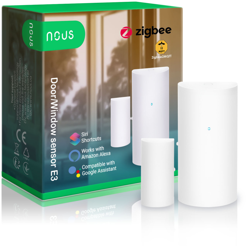 senzor smart pentru usi sau ferestre nous e3, zigbee