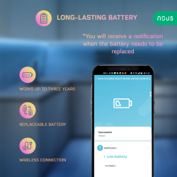 senzor smart detectie scurgeri de apa nous e4, zigbee