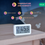 senzor smart de temperatura si umiditate nous cu afisaj e6, lcd, zigbee