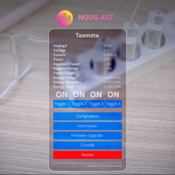 prelungitor smart nous a5t, wifi, 15a, tasmota