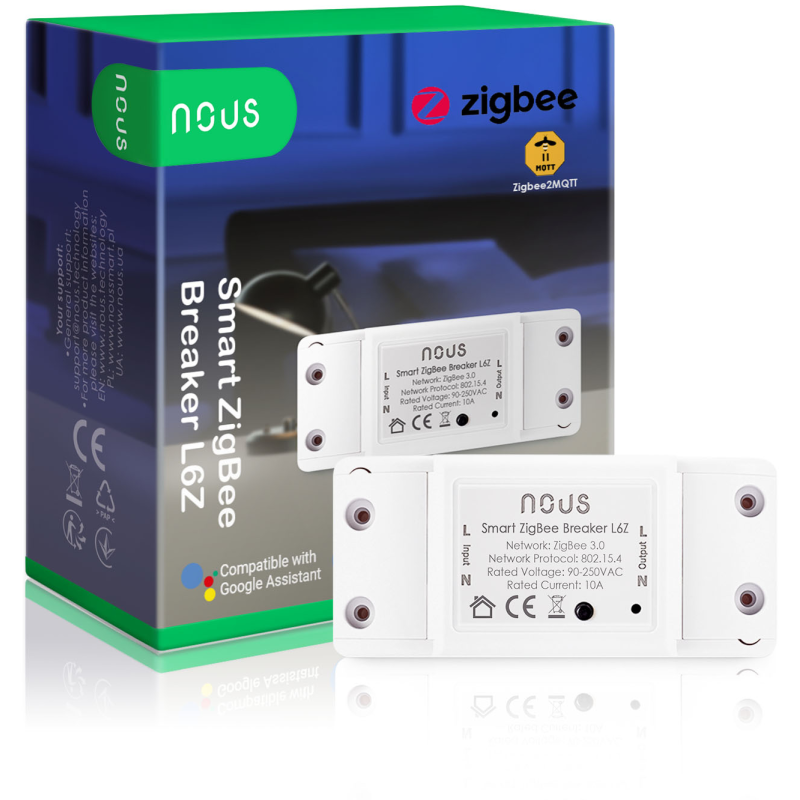 releu wireless nous l6z, 10a, zigbee releu wireless nous l6z, 10a, zigbee