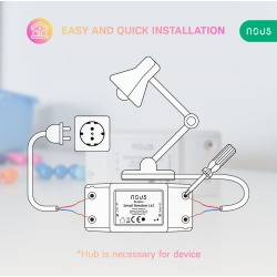 releu wireless nous l6z, 10a, zigbee
