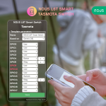 releu wireless nous l6t, 10a, tasmota