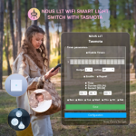intrerupator inteligent nous l1t wifi, tasmota, touch, 1 canal