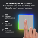 intrerupator smart sonoff t5-2c-86 wif cu full touch (2 canale), lumina led 10a 2400w