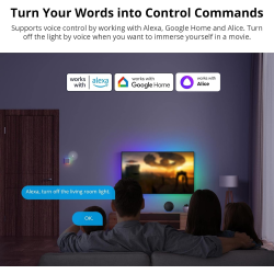 intrerupator smart sonoff t5-2c-86 wif cu full touch (2 canale), lumina led 10a 2400w