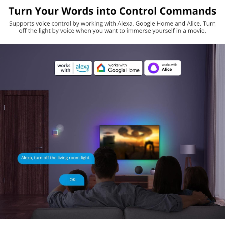 intrerupator smart sonoff t5-2c-86 wif cu full touch (2 canale), lumina led 10a 2400w