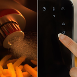 friteuza cu aer cald, fara ulei cecotec cecofry rain, pulverizator, 1550w, 5.5l, control tactil, 8 programe, pulverizare automat