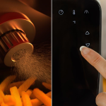 friteuza cu aer cald, fara ulei cecotec cecofry rain, pulverizator, 1550w, 5.5l, control tactil, 8 programe, pulverizare automat