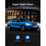 camera auto dvr azdome m550pro, dubla, 4k, wifi, gps ,5ghz, wdr, g-sensor, mod parcare, card 64gb inclus