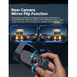 camera auto dvr azdome m550pro, dubla, 4k, wifi, gps ,5ghz, wdr, g-sensor, mod parcare, card 64gb inclus