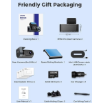 camera auto dvr azdome m550pro, dubla, 4k, wifi, gps ,5ghz, wdr, g-sensor, mod parcare, card 64gb inclus