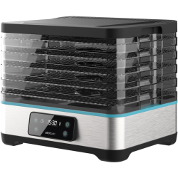 deshidrator cu 5 tavi cecotec vitadry pro, inaltime reglabila, ecran digital, timer, 35-70  c