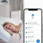 telecomanda universala inteligenta broadlink rm4c mini, ir, wi-fi, compatibil amazon alexa si google home, pentru aer conditiona