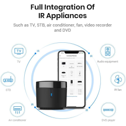 telecomanda universala inteligenta broadlink rm4 mini, control ir, wireless, 4g, compatibil android ios, alexa google assistant,