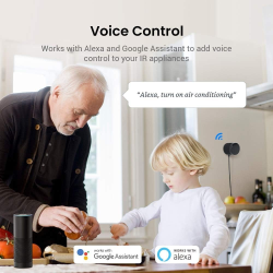 telecomanda universala inteligenta broadlink rm4 mini, control ir, wireless, 4g, compatibil android ios, alexa google assistant,