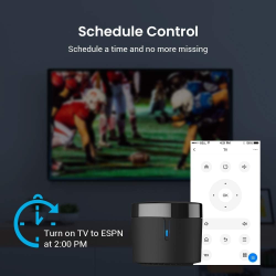 telecomanda universala inteligenta broadlink rm4 mini, control ir, wireless, 4g, compatibil android ios, alexa google assistant,