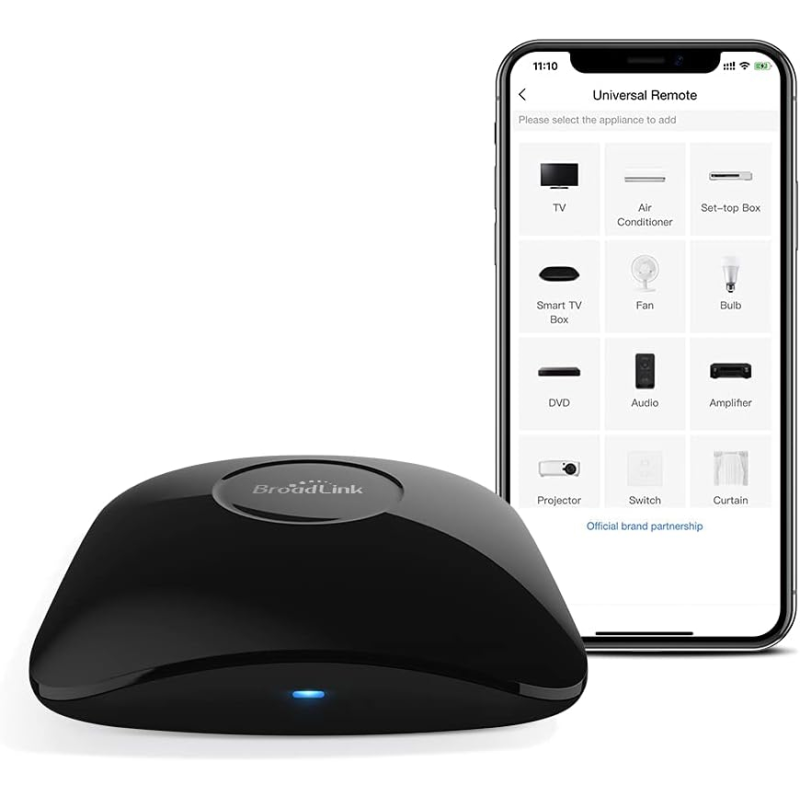 telecomanda universala inteligenta broadlink rm4 pro, wi-fi, compatibil cu google home, alexa  ifttt273