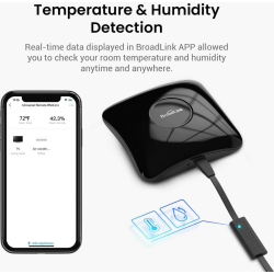 telecomanda universala inteligenta broadlink rm4 pro, wi-fi, compatibil cu google home, alexa  ifttt273