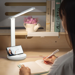 lampa de birou led home dk-8002, acumulator 800mah, control touch, 3 moduri, incarcare usb, 5w