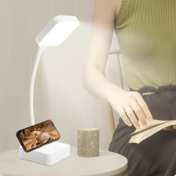 lampa de birou led home dk-1317, acumulator 1200mah, control touch, 3 moduri, incarcare usb, 3w