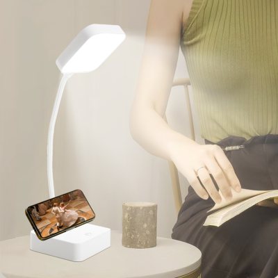 lampa de birou led home dk-1317, acumulator 1200mah, control touch, 3 moduri, incarcare usb, 3w