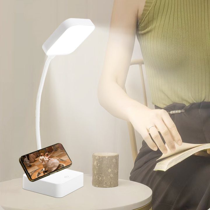 lampa de birou led home dk-1317, acumulator 1200mah, control touch, 3 moduri, incarcare usb, 3w