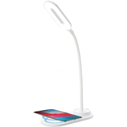 lampa led de birou home dk-h12, incarcator wireless, 3 moduri, control touch, usb-c, 6w